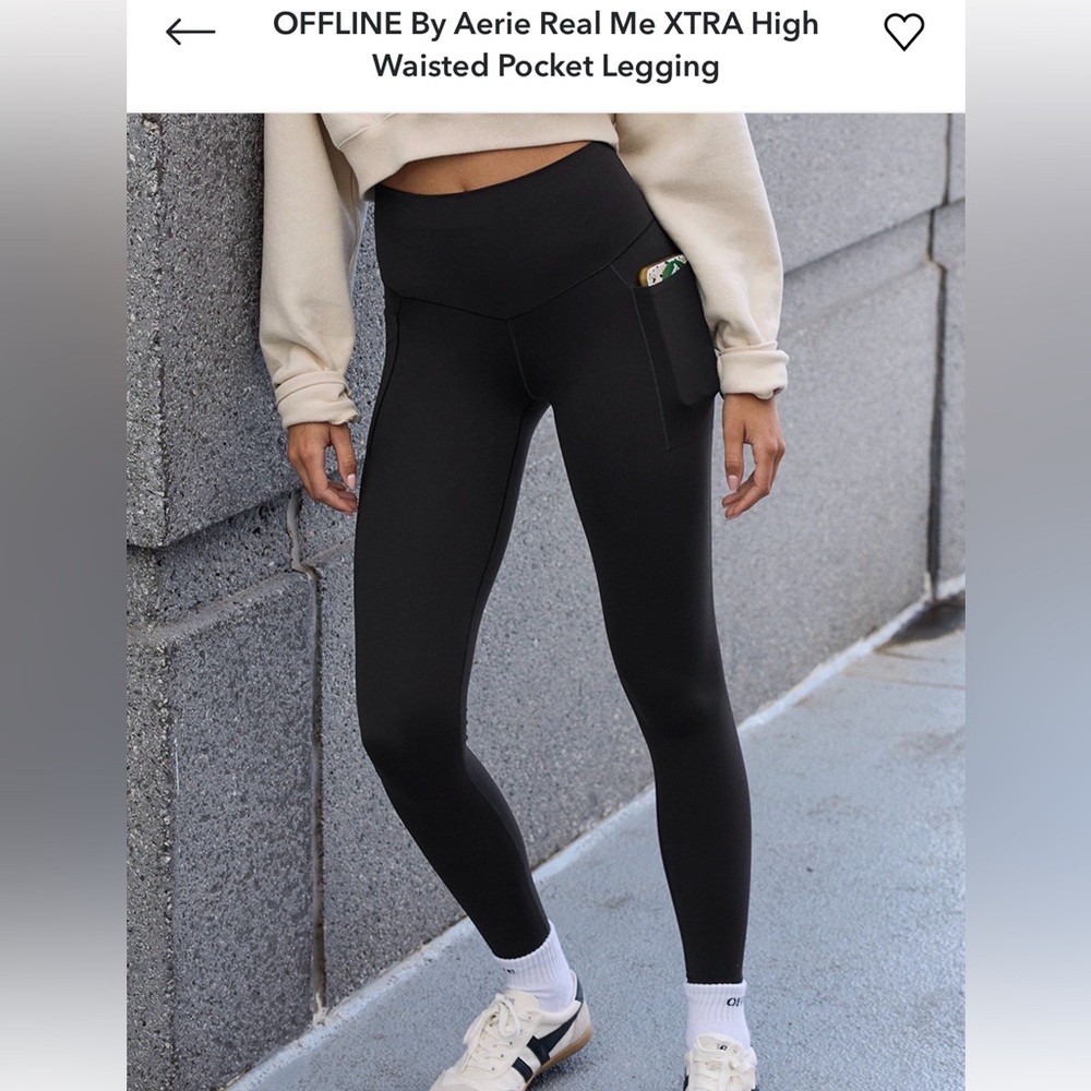 Aerie Black High-Waisted Leggings